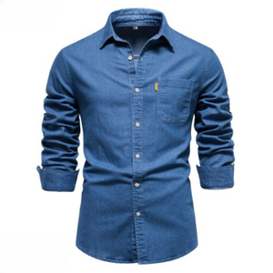 COLLIN™ | ESSENTIAL MEN'S DENIM SHIRT