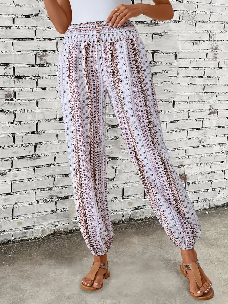 GAELLE | HIGH-WAIST SUMMER PANTS