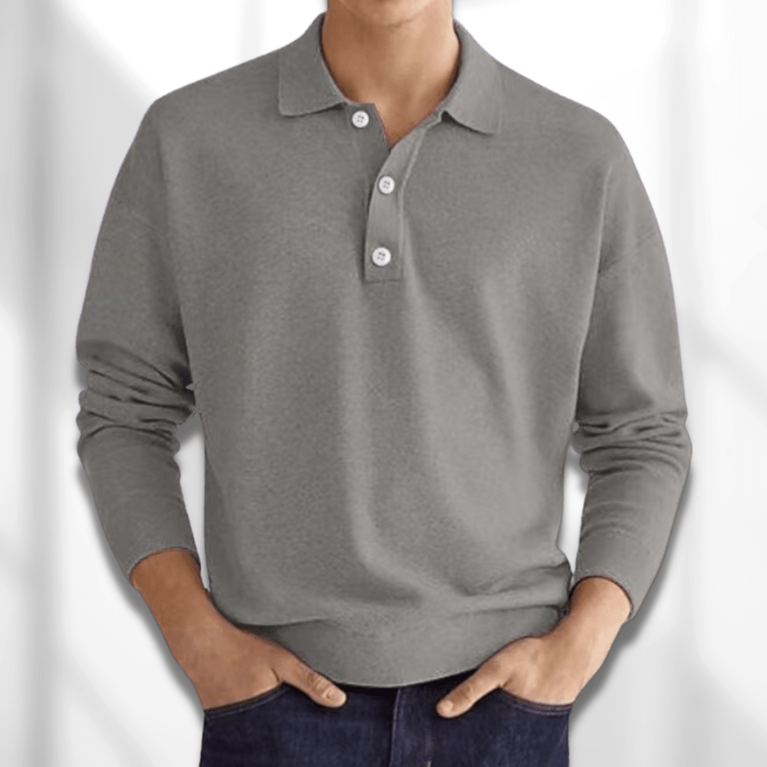 TREVOR | LONG SLEEVE POLO SHIRT