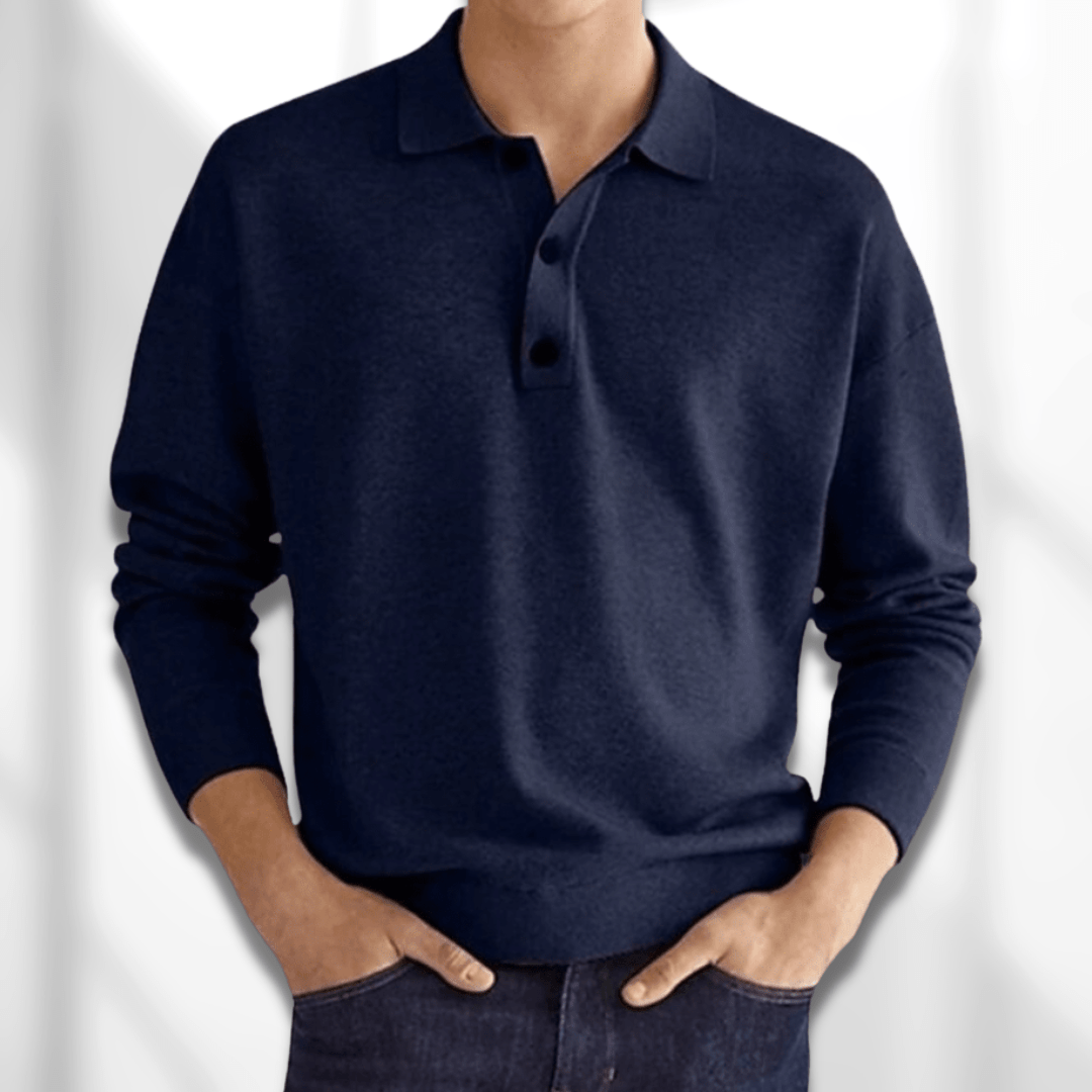 TREVOR | LONG SLEEVE POLO SHIRT