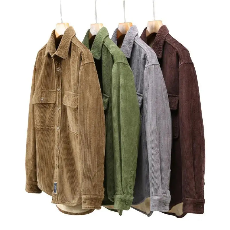 VINCE | CORDUROY SHIRT WITH FLEECE