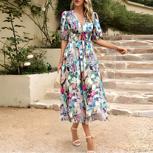 IRIS | ELEGANT FLORAL DRESS