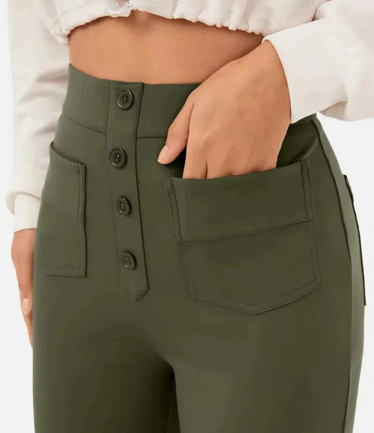 Aubrey™ | Elastic trousers with high waist | 1+1 FREE